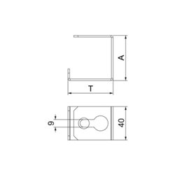 OBO Bettermann Vertr Installationsbügel 100x250mm BSKM-BD 1025