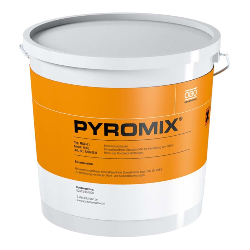 OBO Bettermann Vertr Brandschutzmörtel 10Kg f.Kombischott MSX-E1