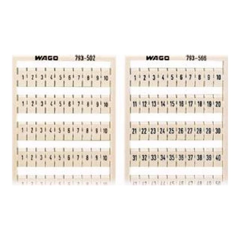 WAGO GmbH& Co. KG WMB-Bezeichnungssystem W: 31-40 (10x) 793-505