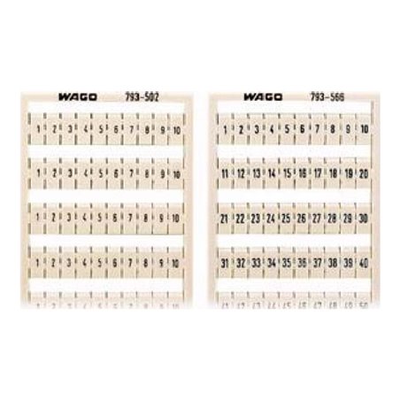 WAGO GmbH& Co. KG WMB-Bezeichnungssystem W: 31-40 (10x) 793-505