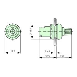 Eaton Potentiometer 4k7 Ohm M22S-R4K7