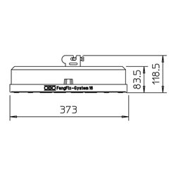 OBO Bettermann Vertr Standfuß 16kg frostb. Beton F-FIX-16
