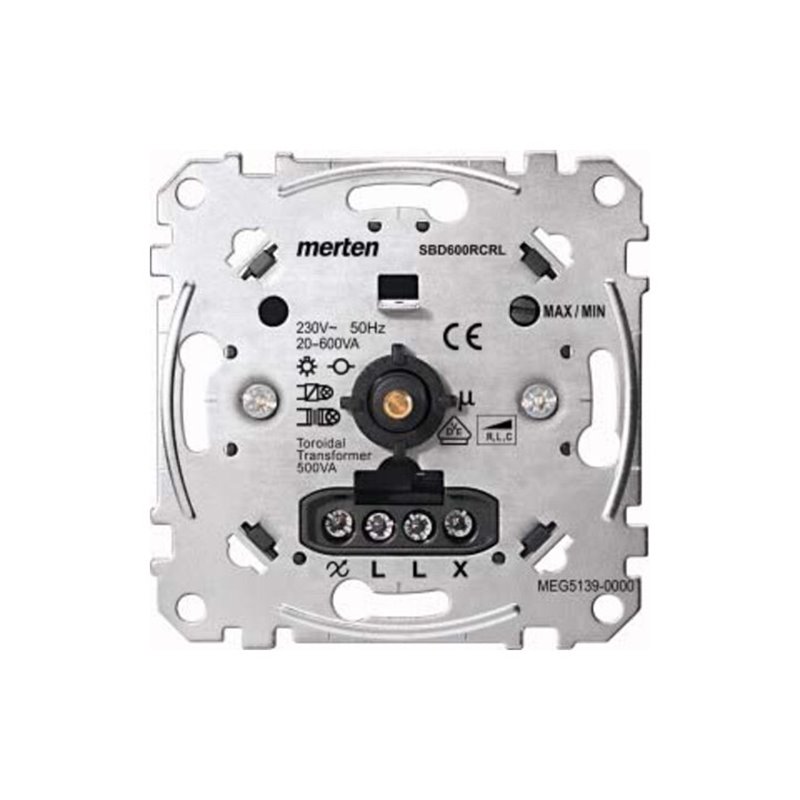 Merten Universal-Drehdimmer-Eins. 20-600 W/VA MEG5139-0000