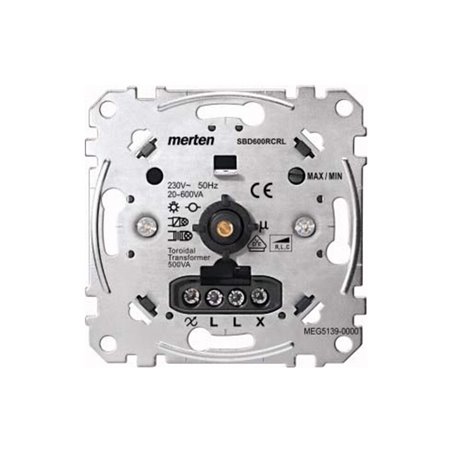 Merten Universal-Drehdimmer-Eins. 20-600 W/VA MEG5139-0000