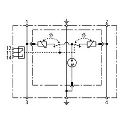 DEHN ÜS-Ableiter DEHNrail DR M 2P 255 FM