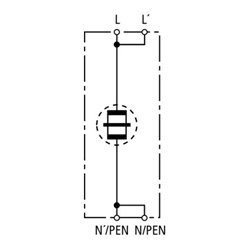 DEHN Blitzstromableiter DEHNbloc 1-p. 255V H DB 1 255