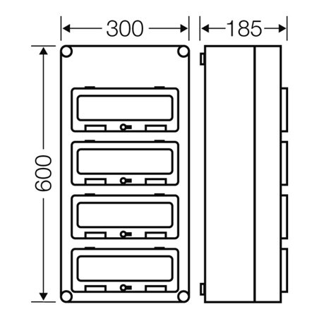 Hensel Automatengehäuse 48TE Mi 1445