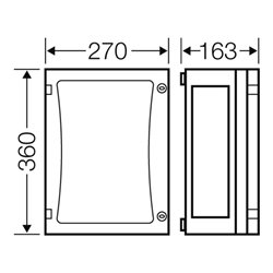 Hensel Leergehäuse EB-Mass216x306x136mm FP 0230