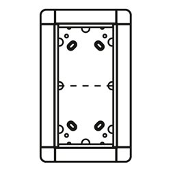 Ritto Portier UP-Rahmen si 2-fach, 141x238mm 1881220
