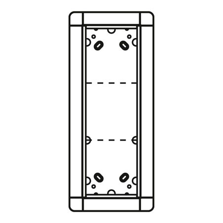 Ritto Portier UP-Rahmen ws 3-fach, 141x334mm 1881370