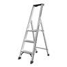 Hymer Alu-Pro Stufenstehleiter mit Plattform einseitig begehbar
