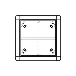 Ritto Portier UP-Rahmen ws 4-fach,qua 238x238mm 1881570