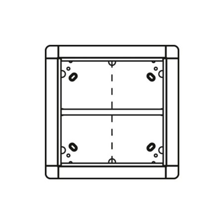 Ritto Portier UP-Rahmen ws 4-fach,qua 238x238mm 1881570