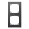 Merten Decor-Rahmen 2-fach Schiefer/aluminium MEG4020-3669