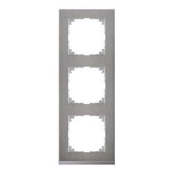 Merten Decor-Rahmen 3-fach Edelstahl/aluminium MEG4030-3646