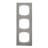 Merten Decor-Rahmen 3-fach Edelstahl/aluminium MEG4030-3646
