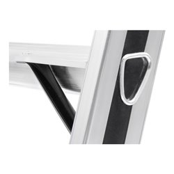 Hymer Alu-Pro Stufenstehleiter mit Plattform einseitig begehbar