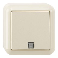 Merten Aus/Wech.-Kontrollschalter 1-polig weiß AP MEG3106-8744