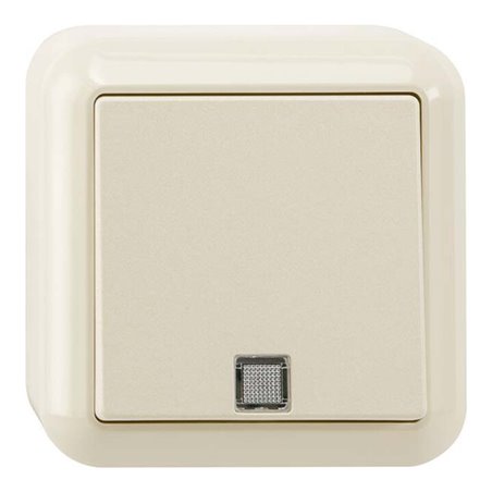 Merten Aus/Wech.-Kontrollschalter 1-polig weiß AP MEG3106-8744