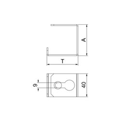 OBO Bettermann Vertr Installationsbügel 70x110mm BSKM-BD 0711