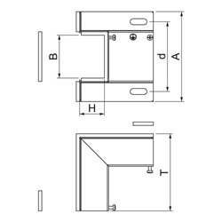 OBO Bettermann Vertr Inneneck 70x110mm BSKM-IE 0711