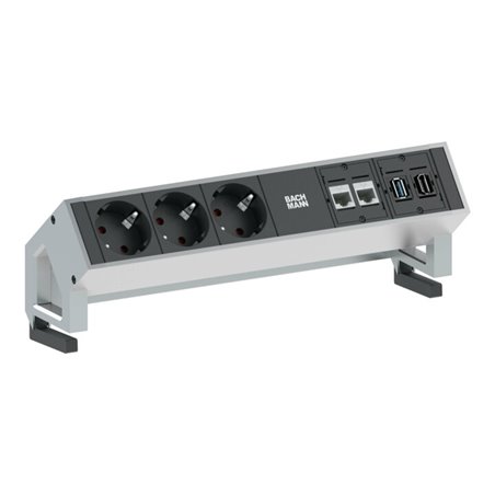 Bachmann Steckdoseneinheit 3xSchutzk.1xUSB 902.302