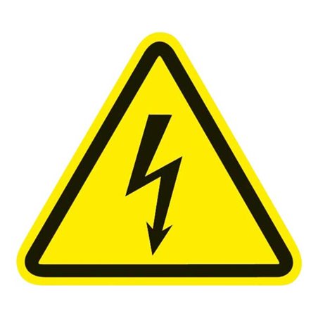 HellermannTyton Warnschild Warnung v. elt. Spg. 597-63200(VE100)