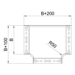 OBO Bettermann Vertr T-Abzweigstück 60x300mm RTM 630 FS