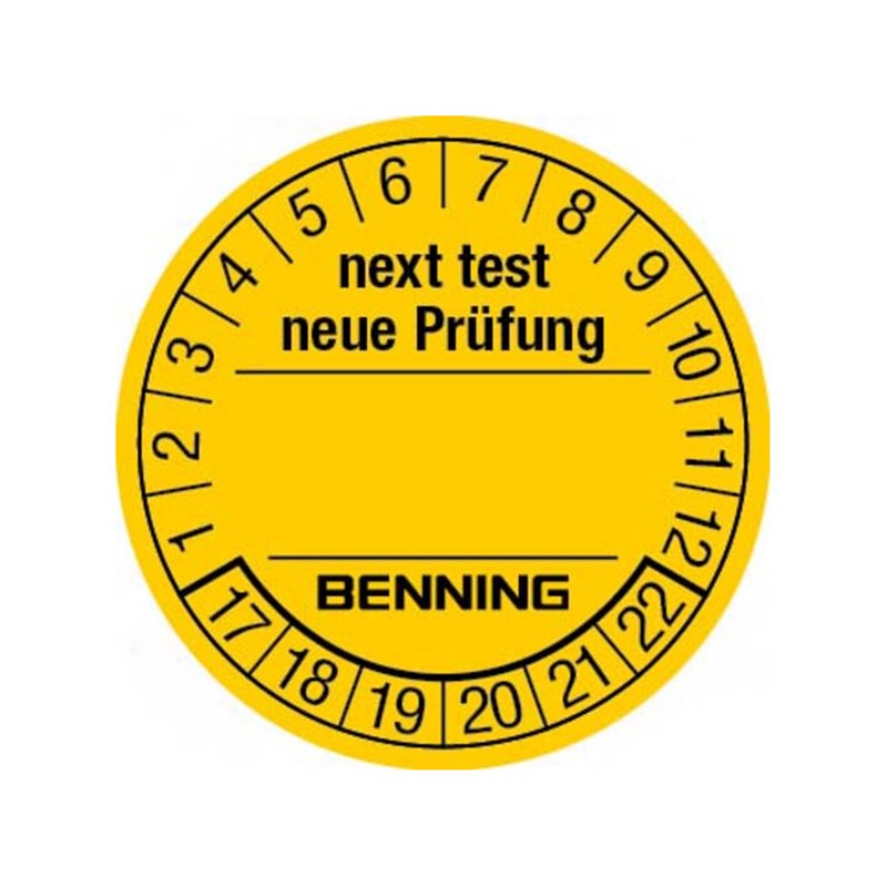 Benning Prüfplaketten f.ST710,ST720,ST750 756212(VE300)