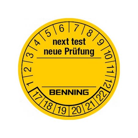 Benning Prüfplaketten f.ST710,ST720,ST750 756212(VE300)