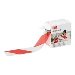 3M Deutschland Absperrband 70mmx100m, rot-w 596615 (Rolle 100m)