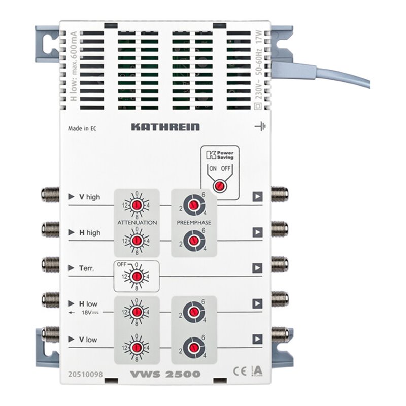Kathrein Multischalter-Verstärker mit Netzteil VWS 2500