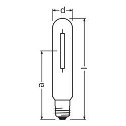 OSRAM LAMPE Vialox-Lampe 150W E40 NAV-T 150 SUPER 4Y