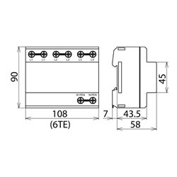 DEHN Blitzstromableiter DEHNbloc 3 DB 255 H