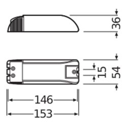 OSRAM BETRIEBSGERÄTE Elektronischer Trafo HTM150/230-240