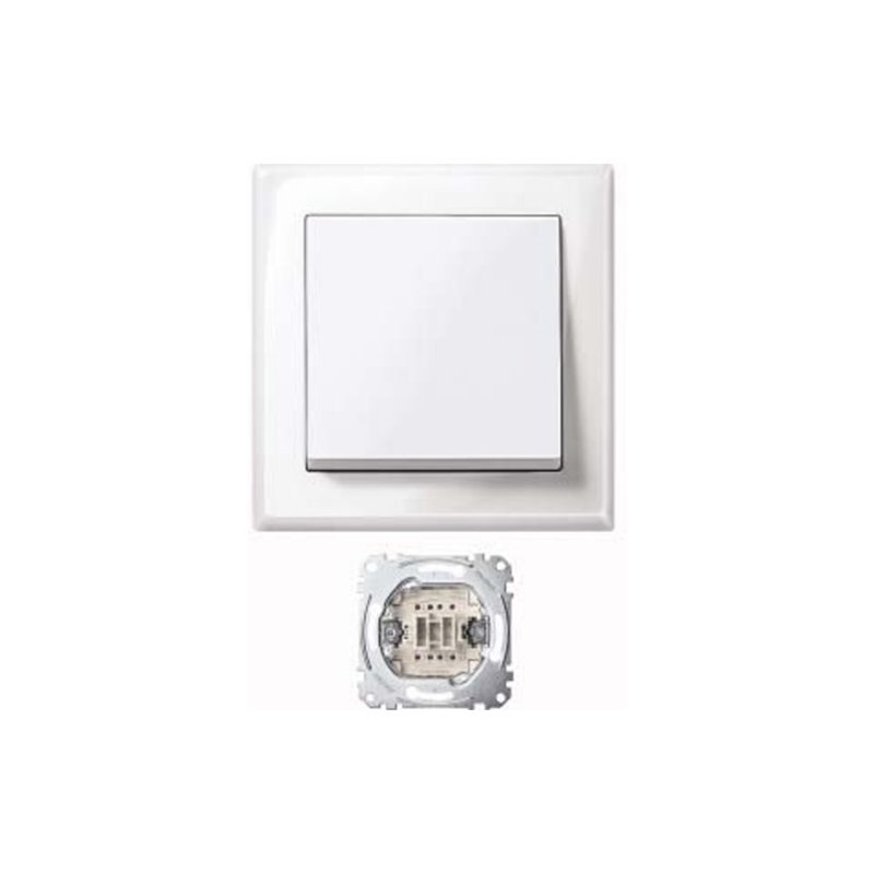 Merten Jumbo Schalter pws/gl 10AX AC 250V MEG3341-1419