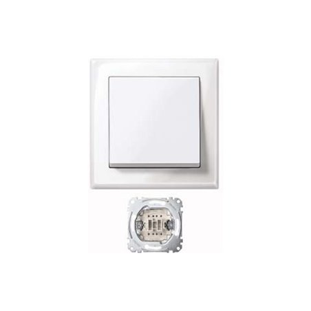 Merten Jumbo Schalter pws/gl 10AX AC 250V MEG3341-1419