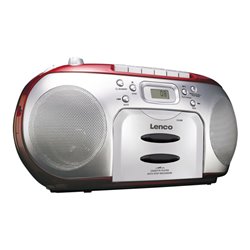 LENCO Radio/CD/Kassetten-Player SCD-420 RED