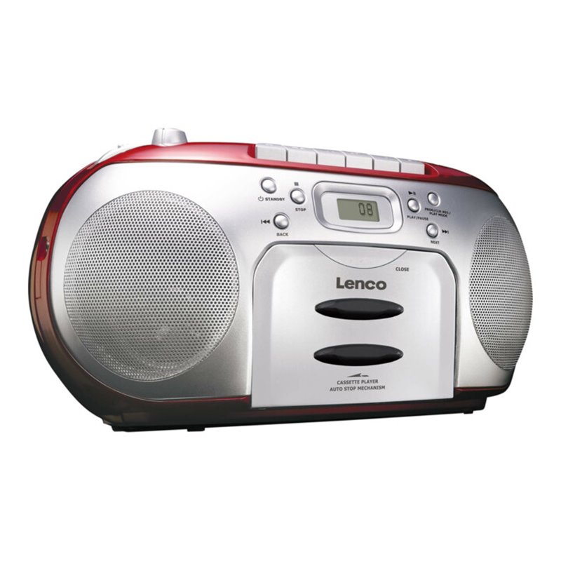 LENCO Radio/CD/Kassetten-Player SCD-420 RED