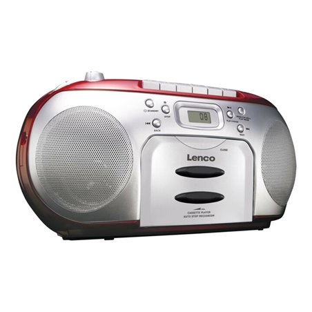 LENCO Radio/CD/Kassetten-Player SCD-420 RED