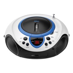 LENCO UKW-Radio CD/MP3 tragbar USB,blau SCD-38 USB blue
