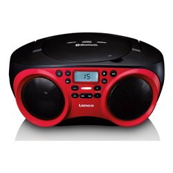 LENCO Radio CD/MP3 USB,Bluetooth SCD-501 Red/Black