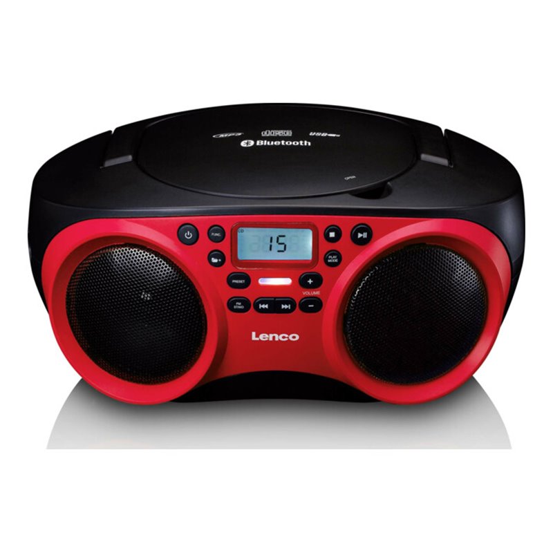 LENCO Radio CD/MP3 USB,Bluetooth SCD-501 Red/Black