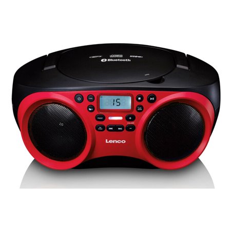 LENCO Radio CD/MP3 USB,Bluetooth SCD-501 Red/Black
