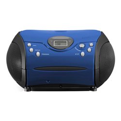 LENCO UKW-Radio m.CD stereo,blau/schwarz SCD-24 blue/black
