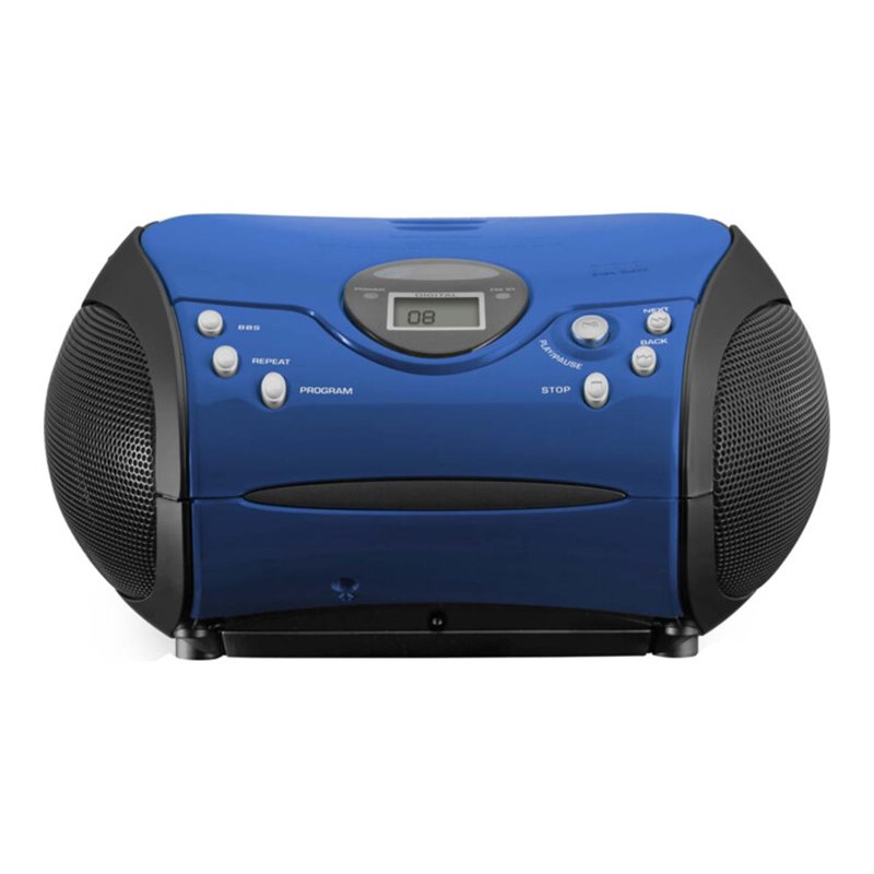 LENCO UKW-Radio m.CD stereo,blau/schwarz SCD-24 blue/black