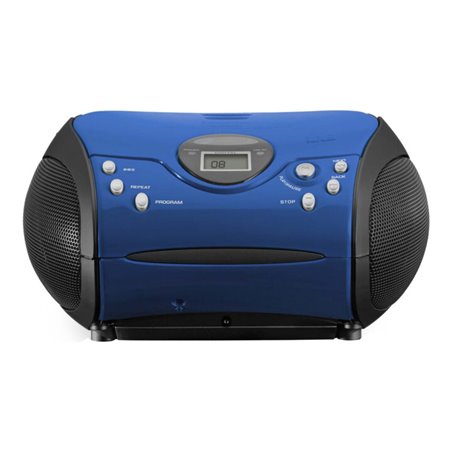 LENCO UKW-Radio m.CD stereo,blau/schwarz SCD-24 blue/black