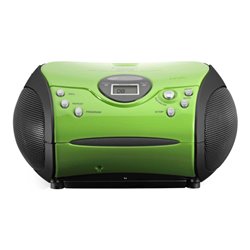 LENCO UKW-Radio m.CD stereo,grün/schwarz SCD-24 green/black