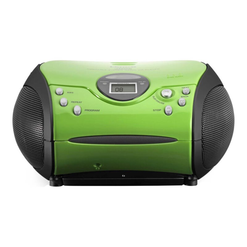 LENCO UKW-Radio m.CD stereo,grün/schwarz SCD-24 green/black