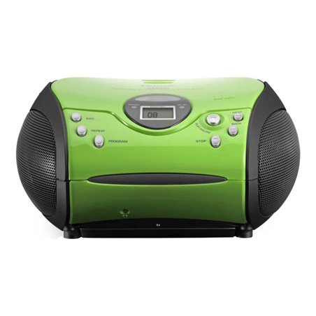 LENCO UKW-Radio m.CD stereo,grün/schwarz SCD-24 green/black